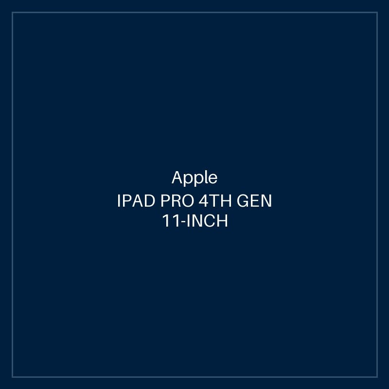 IPAD PRO 4TH GEN 11-INCH WI-FI 1TB - SILVER