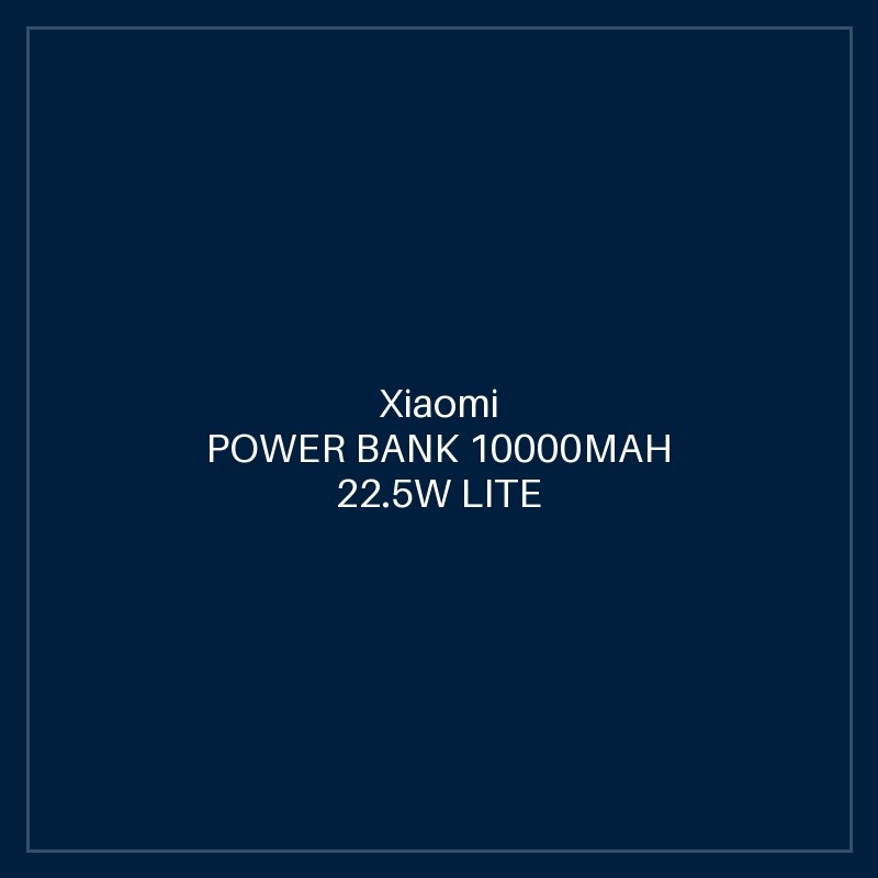 XIAOMI POWER BANK 10000MAH 22.5W LITE GL