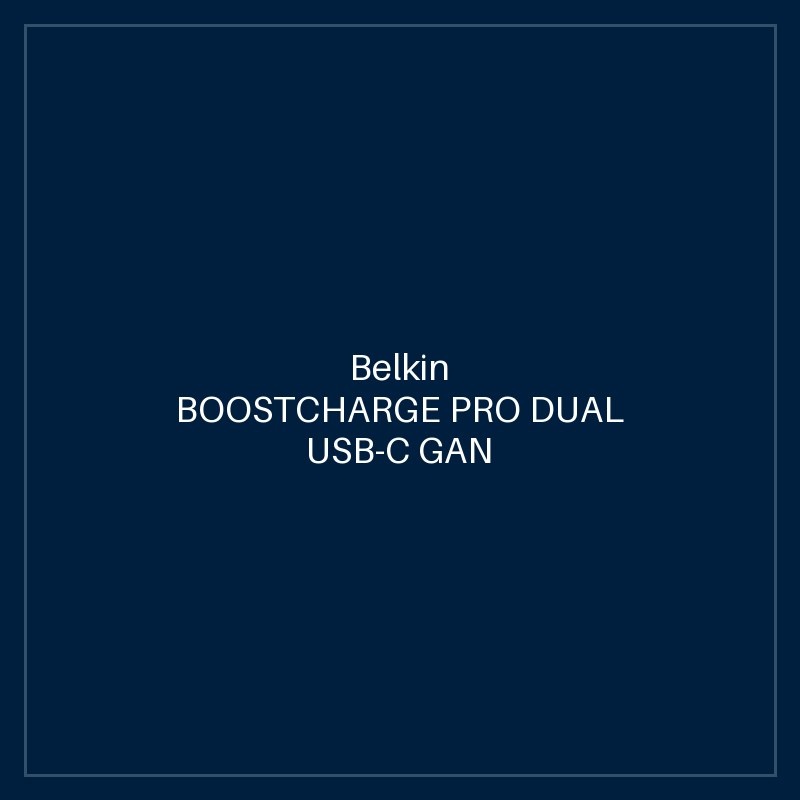 BELKIN BOOSTCHARGE PRO DUAL USB-C GAN WALL CHARGER WITH PPS 45W