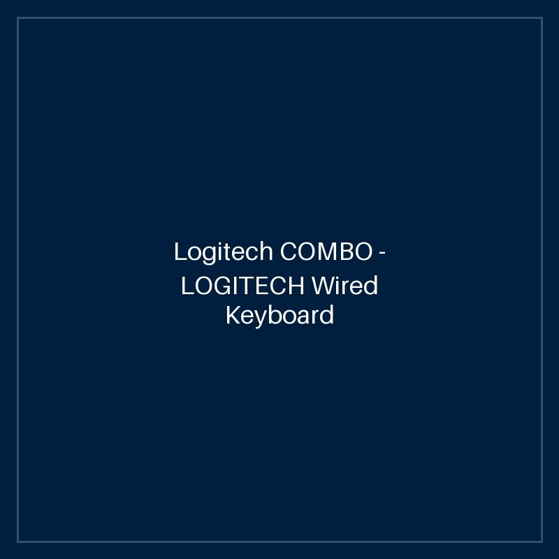 Logitech COMBO - LOGITECH Wired Keyboard & Mouse Combo MK120