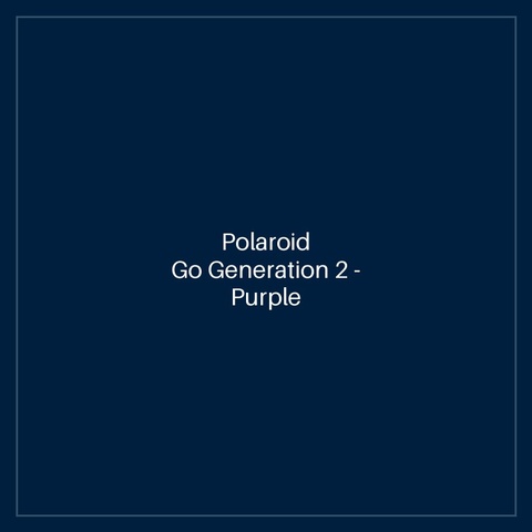 Polaroid Go Generation 2 - Purple