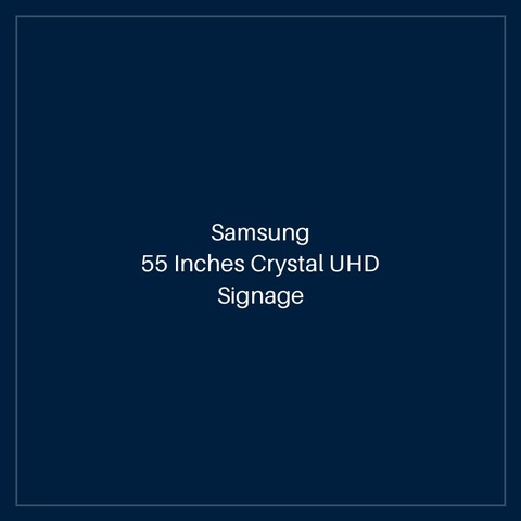 55 Inches Crystal UHD Signage QMC