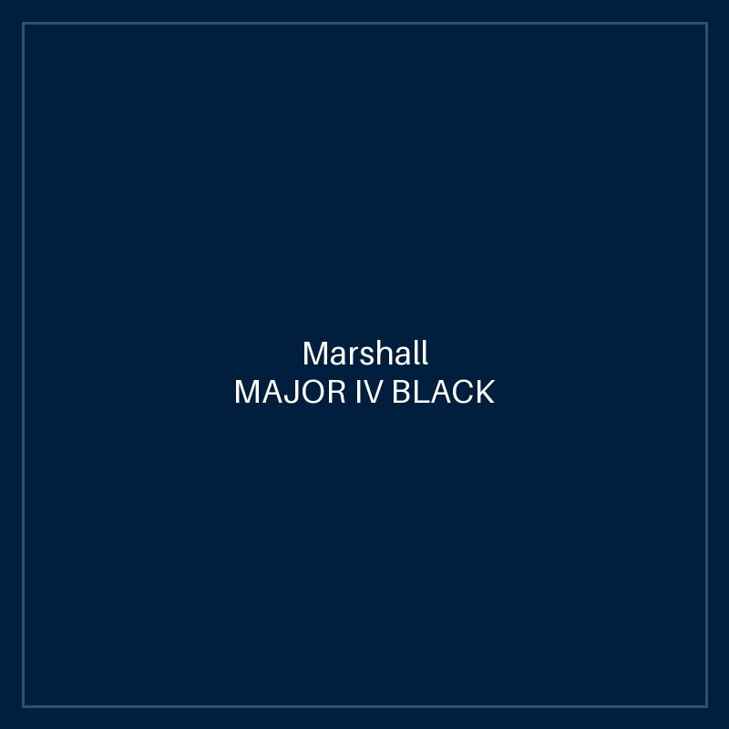 MARSHALL MAJOR IV BLACK