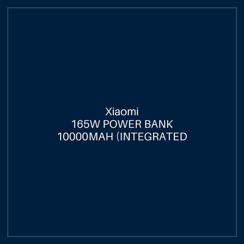 XIAOMI 165W POWER BANK 10000MAH (INTEGRATED CABLE) GL