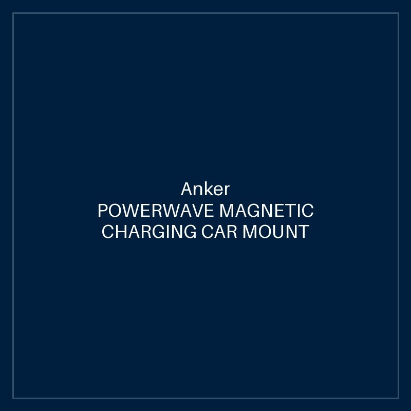 ANKER POWERWAVE MAGNETIC CHARGING CAR MOUNT BLACK+WHITE