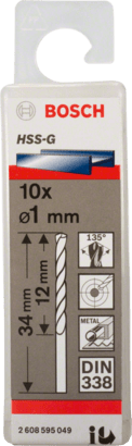 Bosch Metal Drill Bits: HSS-G, DIN 338 11 x 94 x 142 mm (5pcs)
