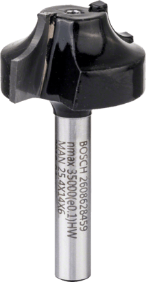 Bosch Routing: Ovolo bit profile cutters 6mm D25,4mm, L14mm, G46