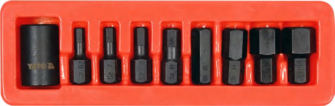 Impact bit socket set