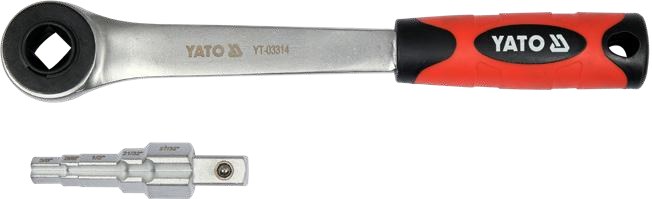 Step wrench with ratchet