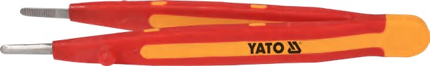 Insulated wide mouth transverse tooth tweezers