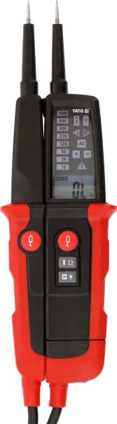 Two-pole voltage tester